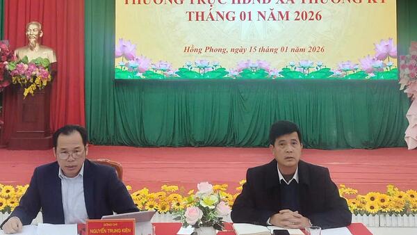 XÃ HỒNG PHONG TỔ CHỨC HỘI NGHỊ THƯỜNG TRỰC HỘI ĐỒNG NHÂN DÂN XÃ THƯỜNG KỲ THÁNG 01 NĂM 2026