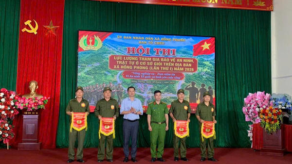 CÔNG AN XÃ HỒNG PHONG THAM MƯU TỔ CHỨC THÀNH CÔNG HỘI THI “LỰC LƯỢNG THAM GIA BẢO VỆ AN NINH, TRẬT TỰ Ở CƠ SỞ GIỎI”  LẦN THỨ I NĂM 2026