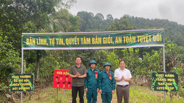 XÃ HỒNG PHONG: KIỂM TRA BẮN ĐẠN THẬT VÀ BẾ MẠC HUẤN LUYỆN LỰC LƯỢNG DÂN QUÂN NĂM 2026
