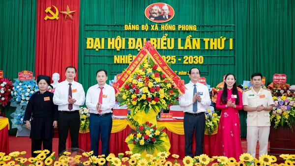 Đại hội đại biểu Đảng bộ xã Hồng Phong lần thứ I, nhiệm kỳ 2025–2030