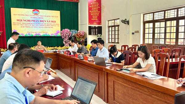 HỘI NGHỊ PHẢN BIỆN XÃ HỘI VỀ DỰ THẢO NGHỊ QUYẾT CỦA HĐND XÃ VỀ NHIỆM VỤ PHÁT TRIỂN KINH TẾ, VĂN HÓA – XÃ HỘI 6 THÁNG CUỐI NĂM 2026