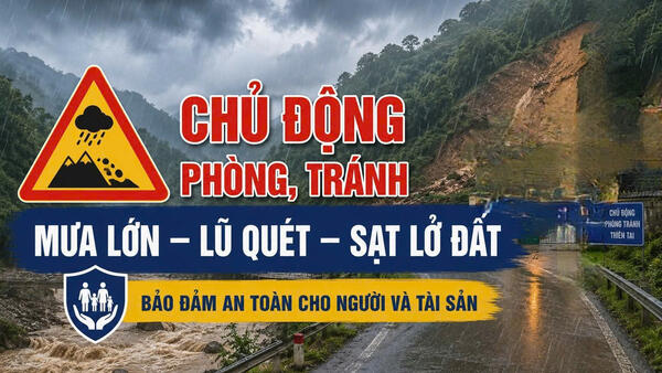 XÃ HỒNG PHONG CHỦ ĐỘNG PHÒNG, TRÁNH MƯA LỚN, LŨ QUÉT VÀ SẠT LỞ ĐẤT